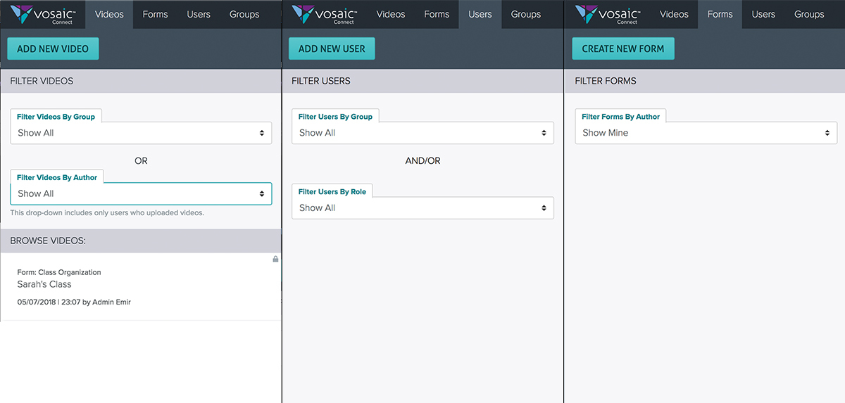 Manage Videos, Users, and Forms More Efficiently with These Filters