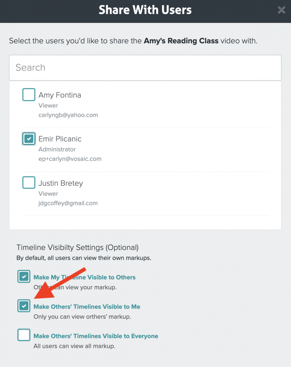 Make others' timeline visible to me