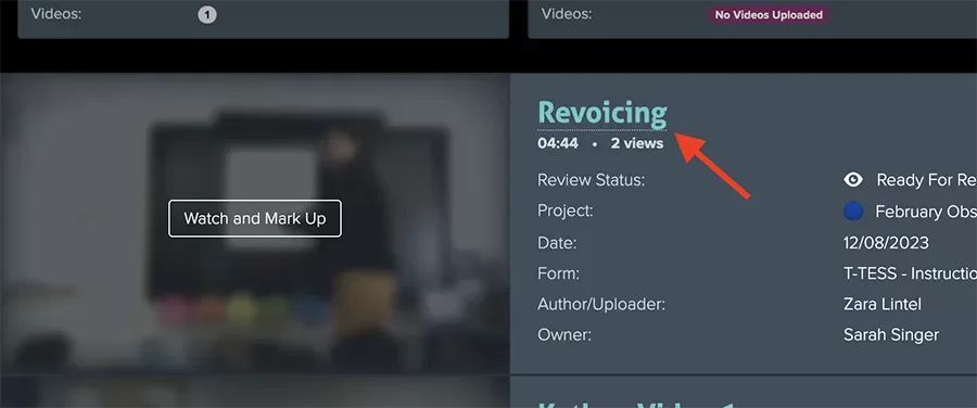 Click the video title