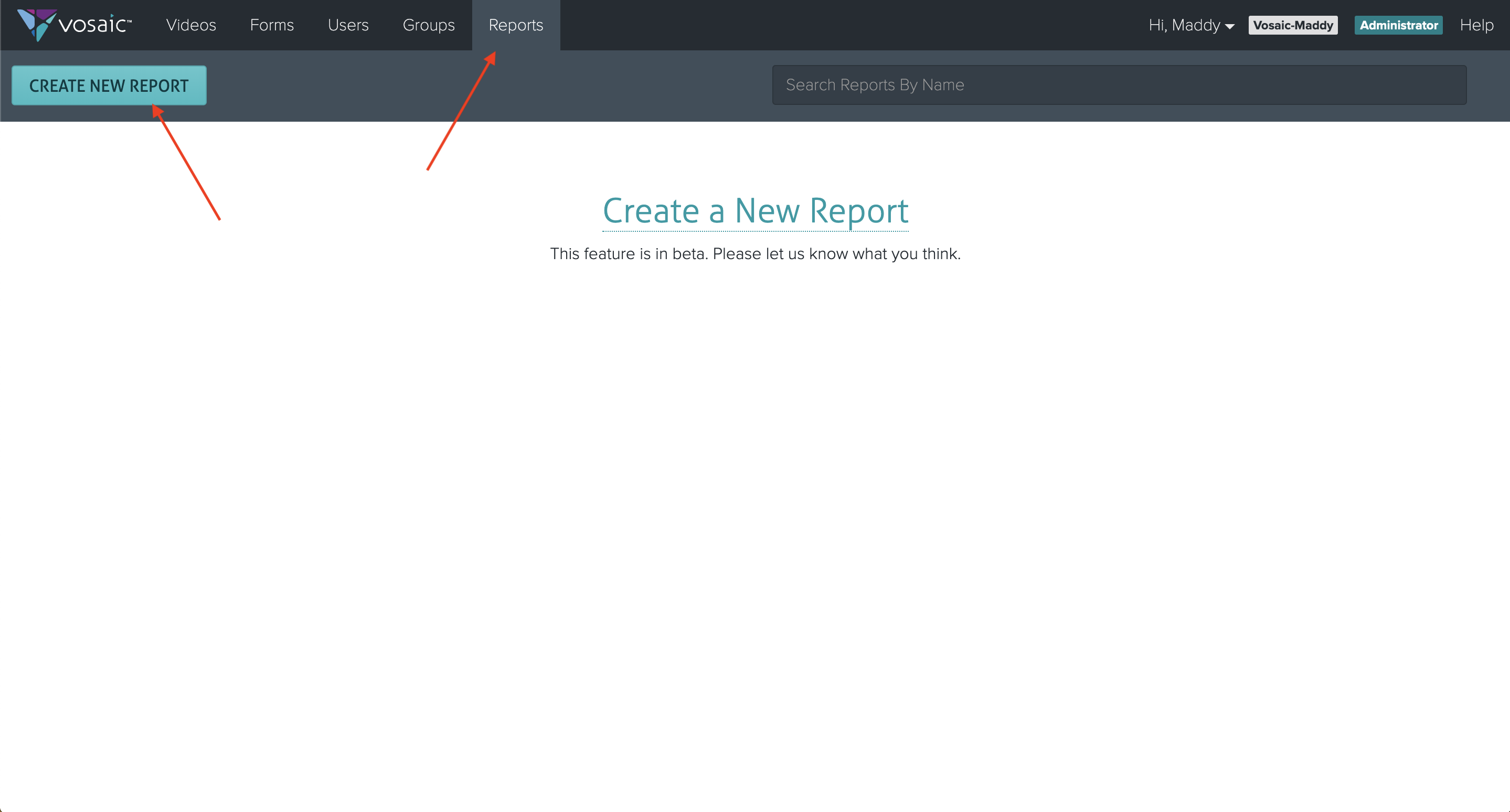 create new report