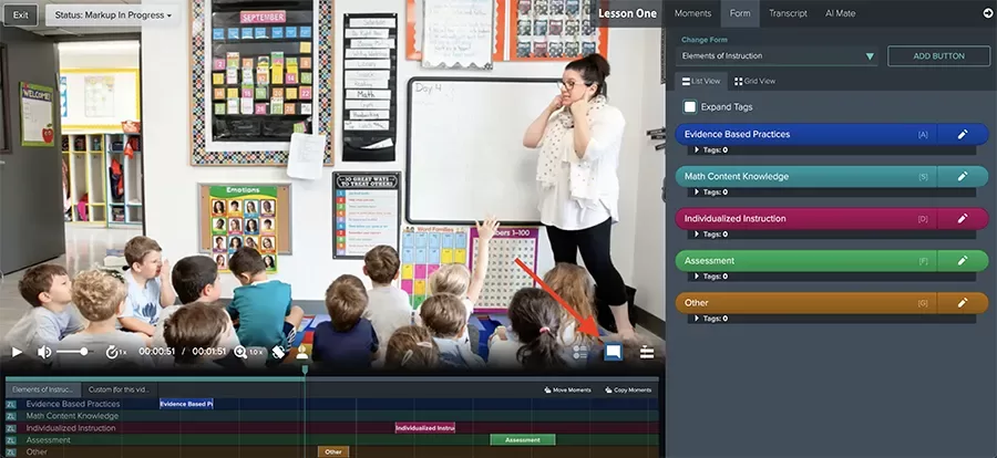 Click the button to annotate/add comment