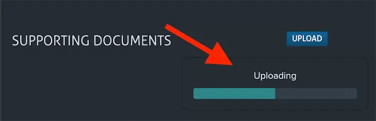 Upload in Background Progress